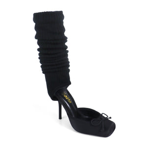 Zita — Ruched Sock Stiletto Heels