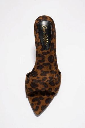Women's Dulcea Leopard Print Slip-On Stiletto Heels - Pointed Toe Mules