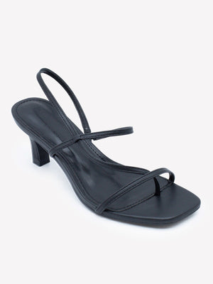 DDK Glacie Sling-Back Kitten Heel Sandals for Women