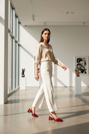 Red shoe gallery lifestyle