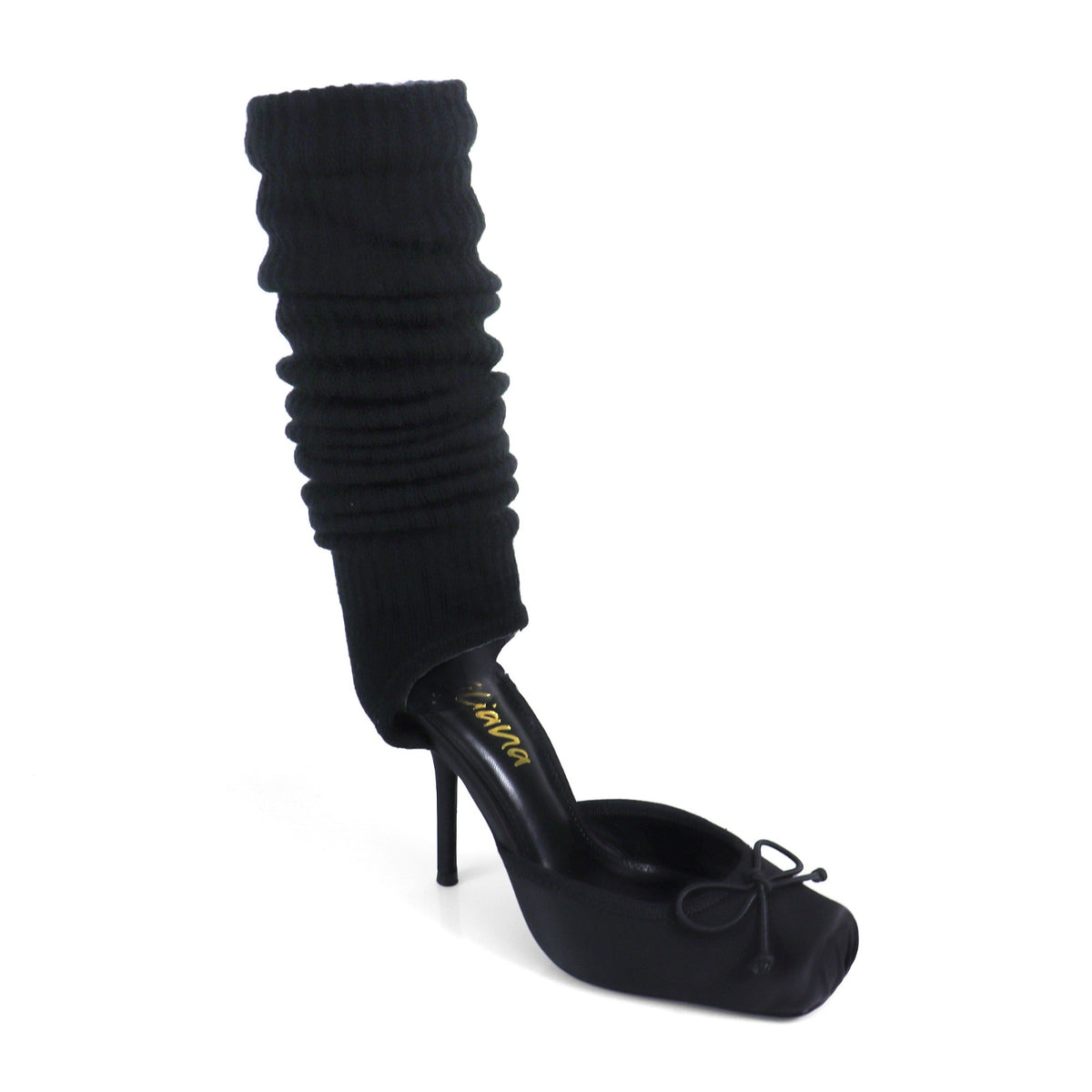 Zita — Ruched Sock Stiletto Heels 