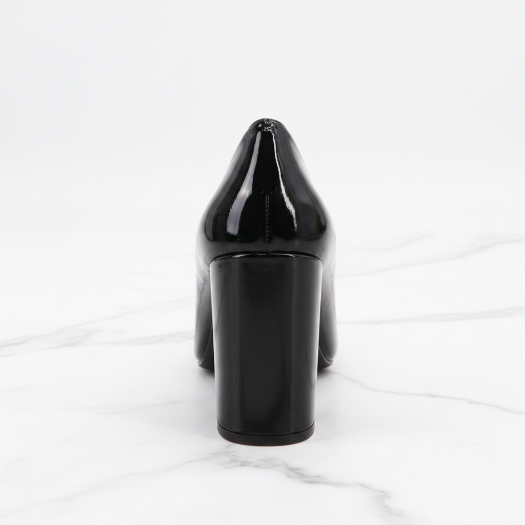 Black Patent Pump – Back