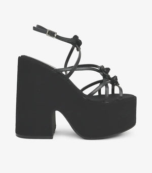 Women's Joella Flower Detail Platform Wedge Heel Sandals - Open Round Toe