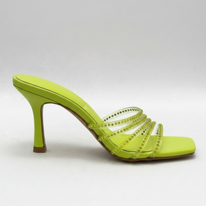 Prom Green Rhinestone Mule - Side Profile Hero