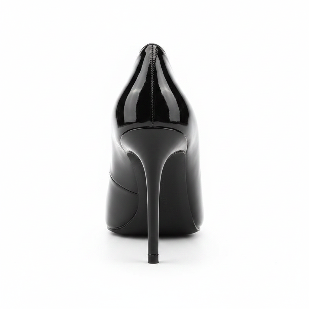 Classic Pointed-Toe Pump – Black Patent Leather Stiletto