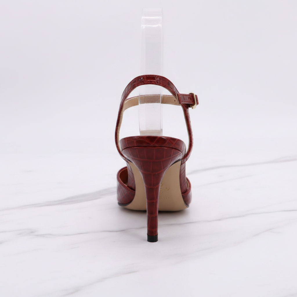 Red Croc Slingback – Back