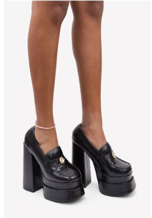 Closed Toe Block Heel Platform Pump – Trendy & Comfy | Estelle Shoes