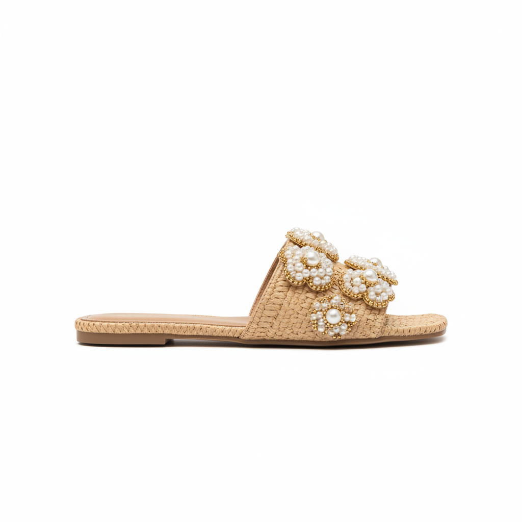 Tavo Nude Pearl Flower - Side Profile Hero