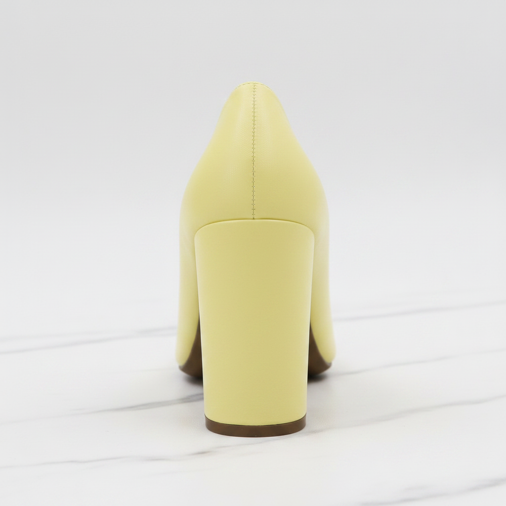 Yellow Pump – Back Close-Up