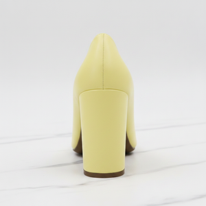 Yellow Pump – Back Close-Up