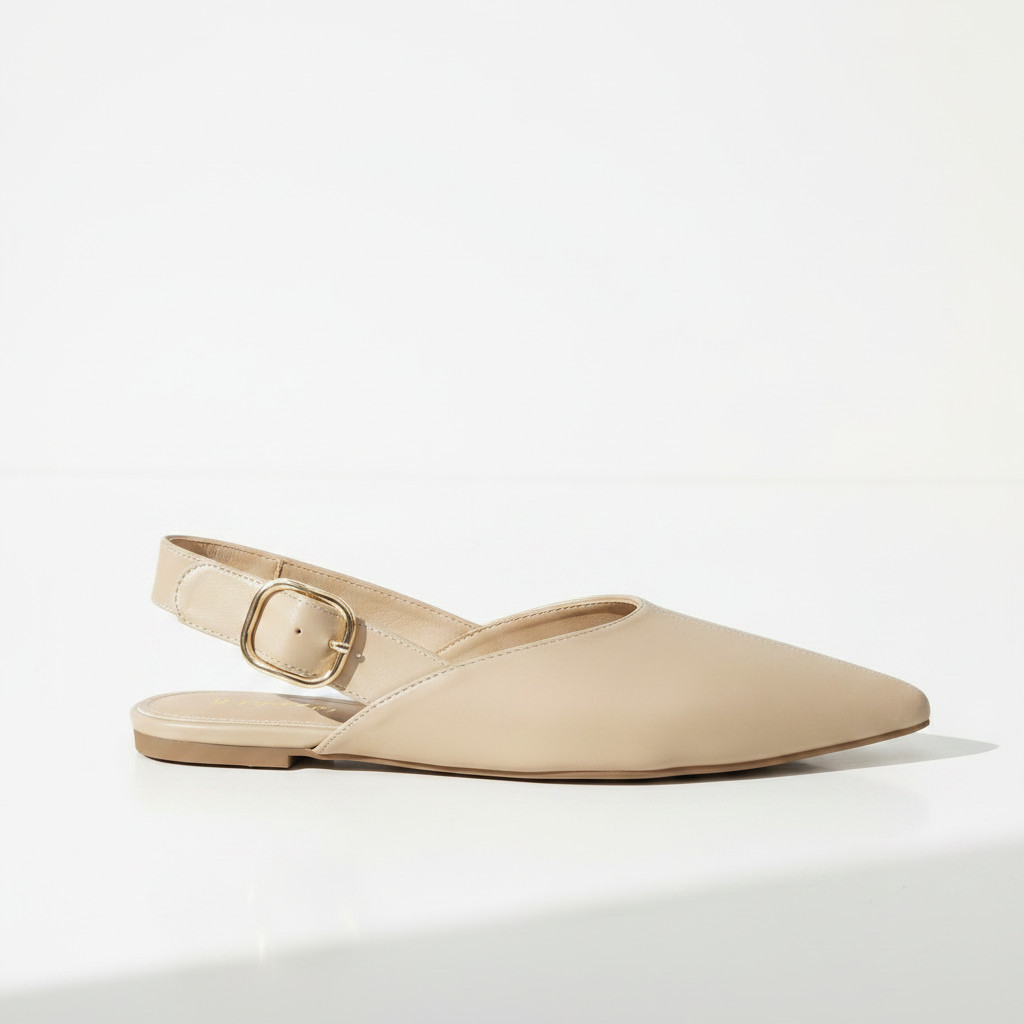 Yolanda Beige Slingback - Side Profile Hero