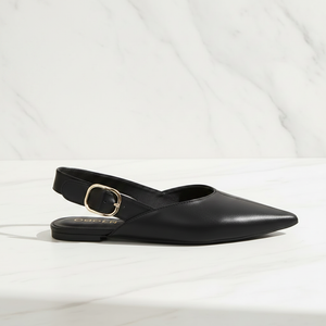 Yolanda Black Slingback - Side Profile Hero